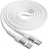 Akyga USB kabel USB 2.0 USB-C ® zástrčka, USB-C ® zástrčka 1.00 m bílá AK-USB-40