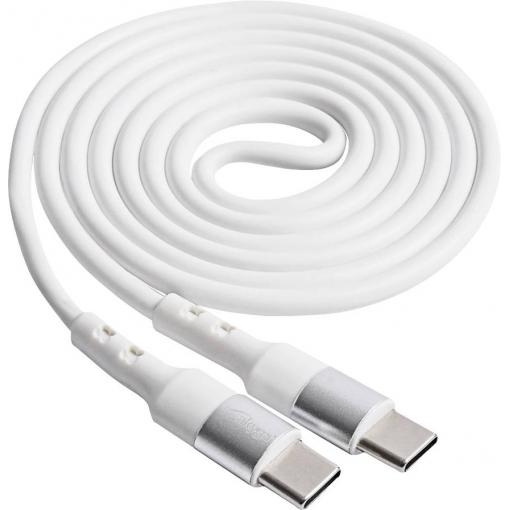 Akyga USB kabel USB 2.0 USB-C ® zástrčka, USB-C ® zástrčka 1.00 m bílá AK-USB-40
