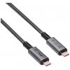 Akyga USB kabel USB-C ® zástrčka, USB-C ® zástrčka 1.00 m šedá AK-USB-45