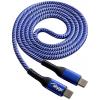 Akyga USB kabel USB 2.0 USB-C ® zástrčka, USB-C ® zástrčka 1.00 m modrá Odolné vůči obrusu AK-USB-37