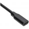 Akyga USB kabel USB-C ® zástrčka, USB-C ® zásuvka 0.30 m černá AK-USB-32
