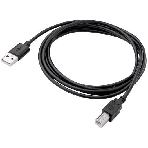 Akyga USB kabel USB 2.0 USB-A zástrčka, USB-B zástrčka 1.80 m černá AK-USB-04