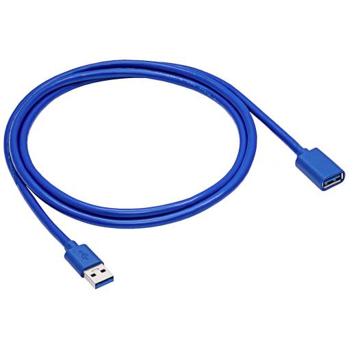 Akyga USB kabel USB 3.0 USB-A zástrčka, USB-A zásuvka 1.80 m černá AK-USB-10
