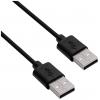Akyga USB kabel USB 2.0 USB-A zástrčka, USB-A zástrčka 1.80 m černá AK-USB-11