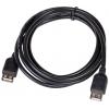 Akyga USB kabel USB 2.0 USB-A zásuvka, USB-A zásuvka 1.80 m černá AK-USB-06