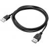 Akyga USB kabel USB 2.0 USB-A zástrčka, USB-A zásuvka 1.80 m černá AK-USB-07