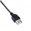 Akyga USB kabel USB 2.0 USB-A zástrčka, USB-A zásuvka 1.80 m černá AK-USB-07