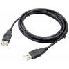 Akyga USB kabel USB 2.0 USB-A zástrčka, USB-A zásuvka 3.00 m černá s prodlužovacím kabelem AK-USB-19