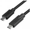 Akyga USB kabel USB 2.0 USB Micro-B zástrčka, USB-C ® zástrčka 1.00 m černá AK-USB-16