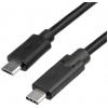 Akyga USB kabel USB 2.0 USB Micro-B zástrčka, USB-C ® zástrčka 1.00 m černá AK-USB-16