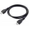 Akyga USB kabel USB 2.0 USB Micro-B zástrčka, USB Micro-B zástrčka 0.60 m černá AK-USB-17