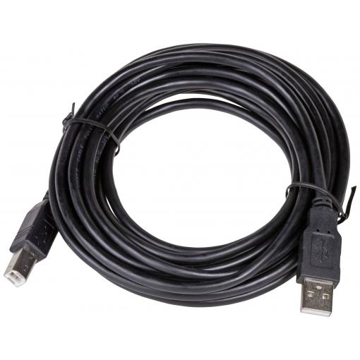 Akyga USB kabel USB 2.0 USB-A zástrčka, USB-B zástrčka 5.00 m černá AK-USB-18