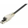 Renkforce RJ45 síťový naviják kabelu CAT 6A S/FTP 60 m černá krytí PUR