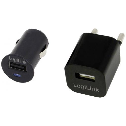 LogiLink PA0076 USB nabíječka, 1x USB A , černá