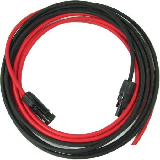 Solární kabel H1Z2Z2-K, 6 mm², 20 m, MC-4, červený + černý