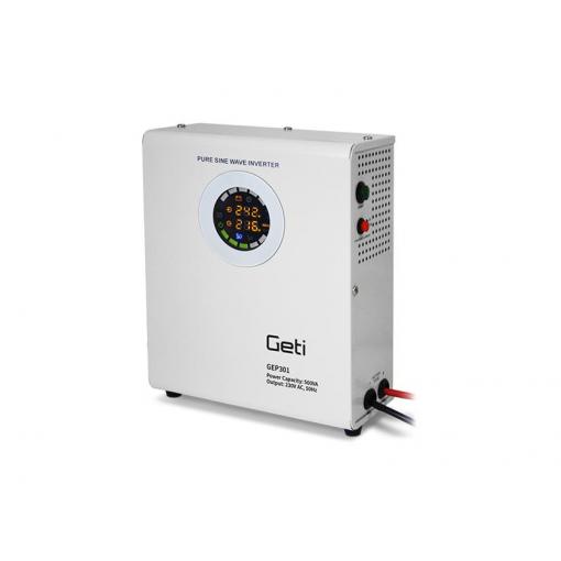 Zdroj záložní GETI GEP301 sinus 300W nástěnný (500VA)