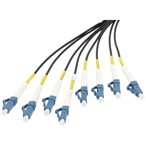 Digitus DK-2A338UE50BK-BBB optické vlákno optické vlákno kabel 150 m černá [8x LC/UPC zástrčka - 8x LC/UPC zástrčka] 9/125 µ Singlemode OS2