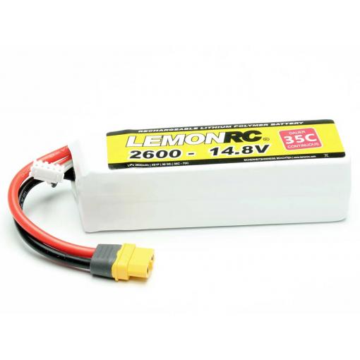 LemonRC 15724 akupack Li-Pol (modelářství), 14.8 V, 2600 mAh, články 4, 35 C, Softcase, XT60