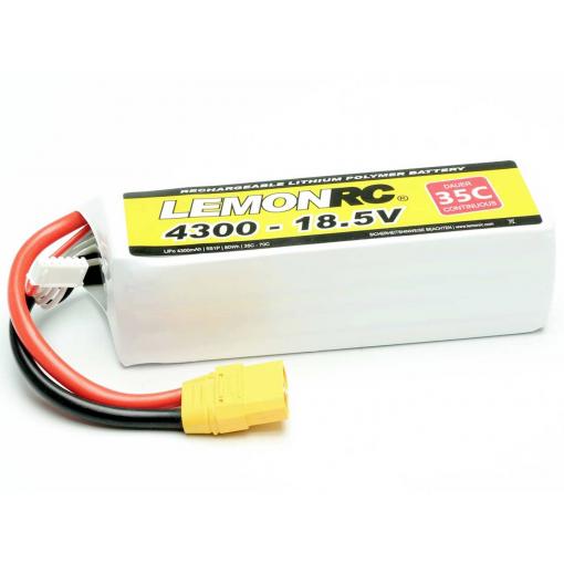 LemonRC 15734 akupack Li-Pol (modelářství), 18.5 V, 4300 mAh, články 5, 35 C, Softcase, XT90