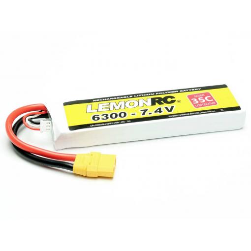 LemonRC 15758 akupack Li-Pol (modelářství), 7.4 V, 6300 mAh, články 2, 35 C, Softcase, XT90