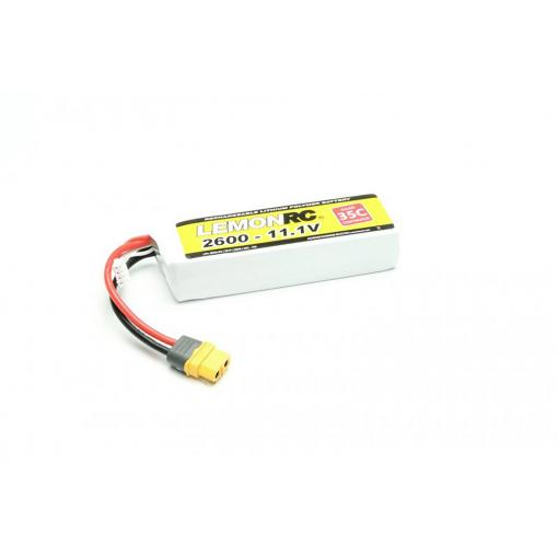 LemonRC 15723 akupack Li-Pol (modelářství), 11.1 V, 2600 mAh, články 3, 35 C, Softcase, XT60