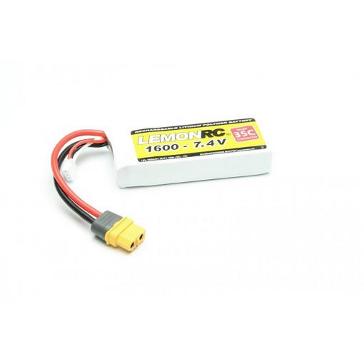LemonRC 15713 akupack Li-Pol (modelářství), 7.4 V, 1600 mAh, články 2, 35 C, Softcase, XT60