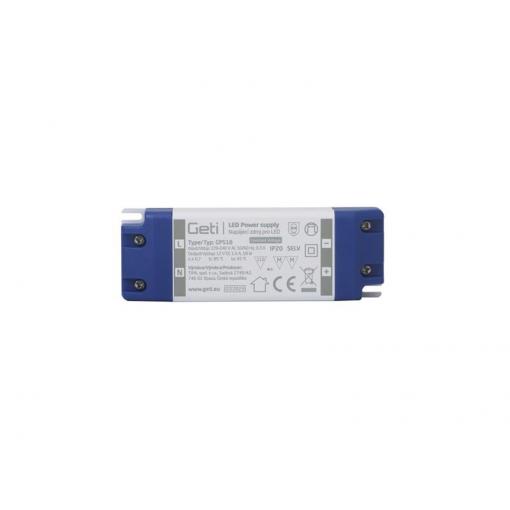 Zdroj spínaný pro LED 12V/ 18W  GETI  GPS18, IP20