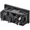 TRU COMPONENTS TC-10088392 IEC zástrčka C13/C14 C14 zástrčka, vestavná rovná Počet kontaktů: 3 10 A černá 1 ks