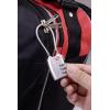 Sygonix SY-5044450 kabelový zámek 33 mm TSA stříbrná na heslo