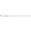 Renkforce RF-5266138 RJ45 síťové kabely, propojovací kabely CAT 6A S/FTP 1.00 m šedá Slimline,, flexibilní provedení, s ochranou, samozhášecí 1 ks