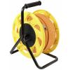 Renkforce RJ45 síťový naviják kabelu CAT 6a (surový kabel CAT 7) S/FTP 50 m oranžová bez halogenů