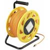 Renkforce RJ45 síťový naviják kabelu CAT 6a (surový kabel CAT 7) S/FTP 50 m oranžová bez halogenů