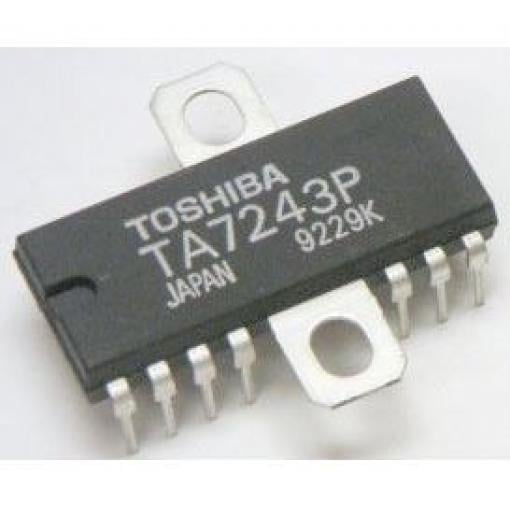Integrovaný obvod TA7279P, duální řidič motorů, 20–25 V / 1 A, DIP-14