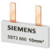 Siemens 5ST3601 Kolíková sběrná lišta, 10 mm2 připojení: 6x 1fázová, chráněná proti doteku kolíková sběrnicová lišta 10 ks