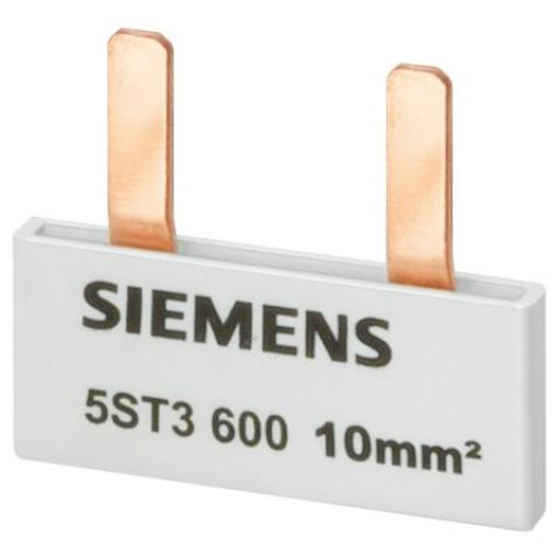 Siemens 5ST3600 Kolíková sběrná lišta, 10 mm2 připojení: 2x 1-fázová, chráněná proti nechtěnému doteku kolíková sběrnicová lišta 10 ks