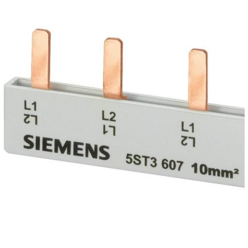 Siemens 5ST3640 Kolíková sběrná lišta, 16 mm2 připojení: 2x (2fázová+HS/FS), s ochranou proti doteku kolíková sběrnicová lišta 10 ks