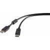 Renkforce DisplayPort kabel Konektor DisplayPort, Konektor DisplayPort 5.00 m černá RF-5234036 pozlacené kontakty Kabel DisplayPort