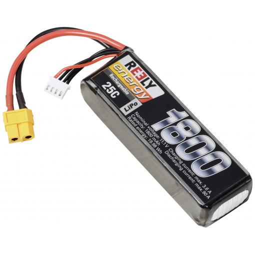 Reely RE-7851456 akupack Li-Pol (modelářství), 11.1 V, 1800 mAh, články 3, 25 C, Softcase, XT60