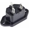 TRU COMPONENTS TC-10475840 IEC zástrčka C13/C14 C8 zástrčka, vestavná rovná Počet kontaktů: 3 10 A černá 1 ks
