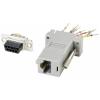 TRU COMPONENTS D-SUB adaptér D-SUB zástrčka 9pólová - RJ45 zásuvka 1 ks