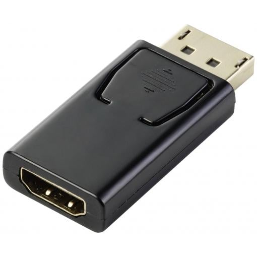Renkforce RF-5506962 DisplayPort / HDMI adaptér [1x zástrčka DisplayPort - 1x HDMI zásuvka] černá pozlacené kontakty