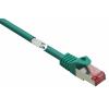 Renkforce RF-5503262 RJ45 síťové kabely, propojovací kabely CAT 6 S/FTP 10.00 m zelená s ochranou, pozlacené kontakty, samozhášecí 1 ks