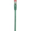 Renkforce RF-5503262 RJ45 síťové kabely, propojovací kabely CAT 6 S/FTP 10.00 m zelená s ochranou, pozlacené kontakty, samozhášecí 1 ks