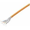TRU COMPONENTS ethernetový síťový kabel CAT 6A S/FTP 4 x 2 x 0.24 mm² oranžová 305 m