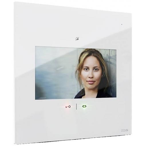 m-e modern-electronics VDV-1007 W bezdrátový domovní video telefon vnitřní jednotka, bílá, 41278