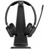 EPOS Impact 1061T ANC Headset otevřená (On Ear) Bluetooth® stereo černá Potlačení hluku headset, vč. nabíjecí a dokovací stanice Počítače
