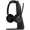EPOS Impact 1061T ANC Headset otevřená (On Ear) Bluetooth® stereo černá Potlačení hluku headset, vč. nabíjecí a dokovací stanice Počítače