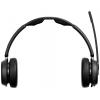 EPOS Impact 1061T ANC Headset otevřená (On Ear) Bluetooth® stereo černá Potlačení hluku headset, vč. nabíjecí a dokovací stanice Počítače