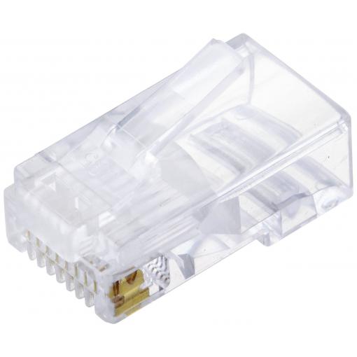 TRU COMPONENTS TC-10336052 Modulární zástrčkaTento text byl přeložen strojově. zástrčka, rovná Počet pólů 8P8C RJ45 1 ks
