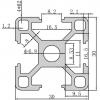 TRU COMPONENTS 3030C TC-10493172 strut profil hliník eloxovaný stříbrná 1000 mm x 30 mm x 30 mm 1 ks